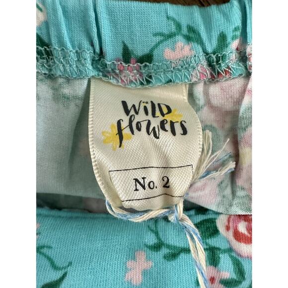 NWT Wildflowers La La Land Graceful Bubble Romper Blue Pink Floral Sleeveless 2 - Picture 6 of 7